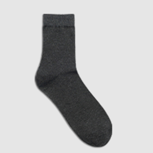 Chaussettes en coton pour hommes - Chaussettes habillées décontractées épaisses et respirantes avec motif uni ODM - Product Image 3