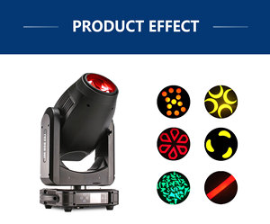 Cabeza Móvil Clay Paky <span class=keywords><strong>OSRA</strong></span> 3 en 1 de 380W con LED RGBW a Prueba de Agua IP, con Prisma DMX512 para Iluminación de Bodas - Product Image 5