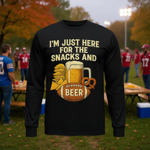 Maglietta da Calcio a Maniche Lunghe 'Solo per i Snack e la Birra' - Prodotto Promozionale - Product Image 3