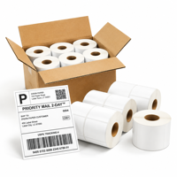 Étiquettes d'identification de cartons 4x6 pouces (100x150mm) pour le suivi des colis en entrepôt, la marquage des codes-barres et l'utilisation d'autocollants adhésifs