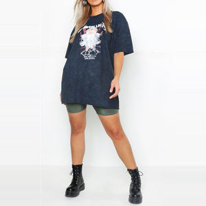 T-shirts Boxy OEM pour femmes Fournisseur d'usine T-shirt surdimensionné personnalisé Haut tendance et décontracté avec options d'impression ou de broderie - Product Image 3