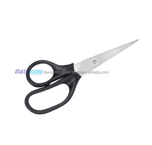 Tijeras de mango de plástico negro con hoja de acero inoxidable Fuente de alimentación manual para instrumentos quirúrgicos - Product Image 5