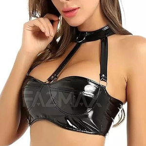 Pakistan Manufacturer Women Leather <b>Bra</b> Simple Breathable Light Support Yoga Waterproof High Quality Made in Stock - Product Image 2