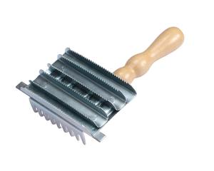 Peine de acero inoxidable de alta calidad para curry y crines con mango de madera, instrumentos veterinarios de seguridad y desinfección - Product Image 6