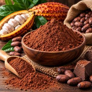 Poudre de masse de cacao crue en gros, sac de 25 kg, approvisionnement en vrac pour les fabricants de produits alimentaires, chocolaterie, confiserie et boissons - Product Image 1