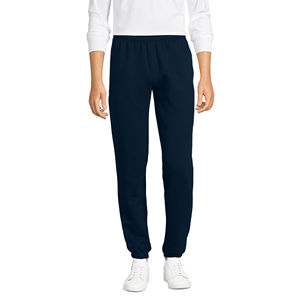 Vente en gros de pantalons de jogging décontractés pour hommes, jambe droite, pantalons de survêtement lourds, logo personnalisé, anti-rides, teinture unie, ODM, printemps de BD - Product Image 3