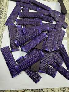 Corne de buffle/écailles striées d'os lame fixe poignées de couteau de chasse écailles de couteau de cuisine poignée ébauches ensemble inde - Product Image 3