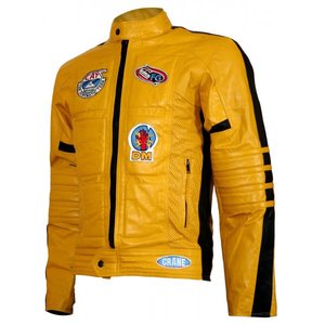 Chaqueta de carreras de cuero PU de alta calidad unisex, ropa deportiva transpirable a prueba de viento para adultos, logotipo personalizado, ropa de carreras para motocicleta - Product Image 5