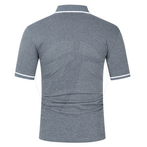 Top Venta de algodón de manga corta para hombre para camiseta Polo hecha a medida con diseño de cuello vuelto Impresión digital - Product Image 2