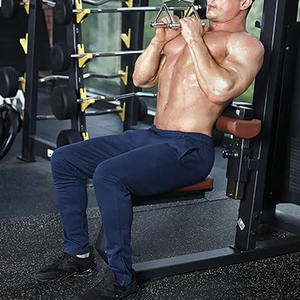 Low MOQ กางเกงขายาวของผู้ชายชุดเดรสกีฬาสำหรับผู้ชายเสื้อผ้าทรงตรงผลิตตามสั่ง - Product Image 5