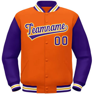 Chaquetas de béisbol de poliéster de calidad superior con logotipo personalizado para hombre, abrigo largo de invierno de talla grande, diseño de letras a la moda - Product Image 3