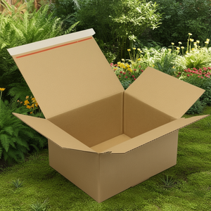 Single-Wall Automatic Bottom Corrugated <b>Cardboard</b> <b>Box</b> 260x220x130mm Brown Pack of 40 - Product Image 3