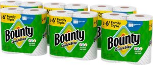 Rollo de Cocina Desechable Suave y Absorbente de 2 Capas Bounty, Tamaño Rápido, Blanco, 16 Rollos Familiares = 40 Rollos Regulares - Product Image 2
