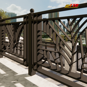 Balcón de hierro forjado para espacios al aire libre Diseños de balcón modernos Hecho en Vietnam por el proveedor de Vietnam con ingredientes locales - Product Image 3