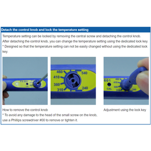 Kit de Soldadura FX-601 con Temperatura Ajustable 220-240V 60W, Calentador Cerámico, Mango de Lápiz, Destornillador y Puntas de Cuchillo para Soldar - Product Image 3