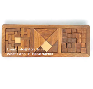 Zihin meydan ahşap yap-boz oyunları Set 3D Pedagogical kurulu beyin Teaser oyun olay malzemeleri - Product Image 1