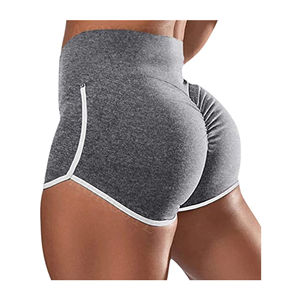 Short de jogging en coton pour femmes poche latérale en éponge française confortable ajusté cordon de serrage taille respirant lavé pour la salle de sport - Product Image 1