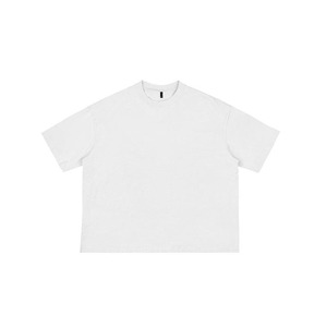 T-shirts pour hommes 100% coton T-shirts unis surdimensionnés respirants avec logo personnalisé Fournisseur de tissu tricoté à motif solide - Product Image 6