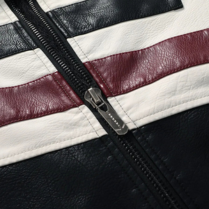 Chaqueta de Motociclista de Cuero Personalizada de Talla Grande de Saleh Enterprises, Resistente al Fuego, a Prueba de Viento, Transpirable y Protectora - Product Image 5