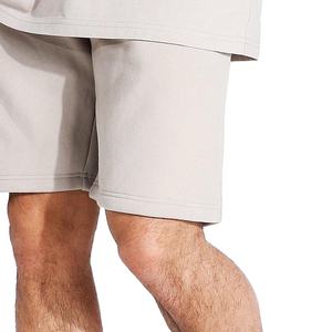 Conjunto informal de 2 piezas de invierno para hombre, pantalones cortos y camiseta de Cintura elástica de alta calidad con el último diseño, servicio OEM, patrón sólido - Product Image 6