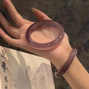 Pulsera de Jade Hielo Verde Yang, Jade Verde Completo, Jade Floral que Contiene Humedad, Regalo para Mujer, Jade Natural Verde Hielo, Jade Bang - Product Image 1