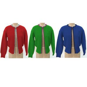 Sorority Embroidery <b>Women</b> Acrylic <b>Cardigans</b> | Sorority Embroidered Ladies Custom Style <b>Woolen</b> <b>Cardigan</b> Sweater - Product Image 6