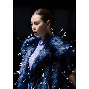 ENZO & LEO Ice Melt Coat Elegante abrigo de moda de piel sintética Premium Look elegante de la marca local Vietnam - Product Image 5