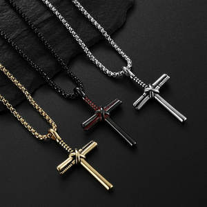 Collar de Moda Personalizado de Acero Inoxidable 316L con Baño de Oro PVD de 14K/18K, Joyería Fina, Collar de Béisbol para Hombre - Product Image 2