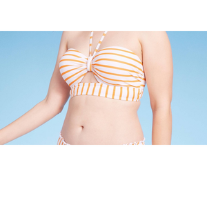 Shade Shore Haut de bikini femme à découpe, style bandeau, ensemble 2 pièces, Taille L/XL, Orange, légèrement doublé, Premium, respirant, pour la baignade - Product Image 3