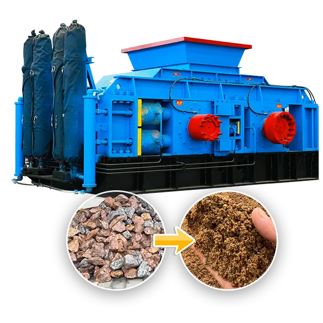 Factory Price Complete Models Crushing Machine Double Roller Stone Crusher For Basalt Hard Limestone