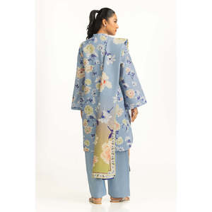 Conjunto de Traje de 3 Piezas de Pana Estampada para Mujer IUSTKSD-1402 - Product Image 1