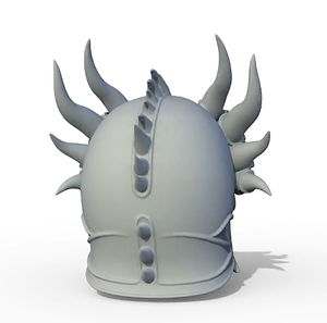 राक्षस खोपड़ी का हेलमेट i डार्क फंतासी 3 डी मुद्रित मास्क, कोस्प्ले मॉडल, होलोलीन पोशाक/अनुकूलन हाथ से चित्रित - Product Image 5