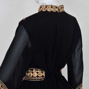 Nueva llegada étnico afgano Kuchi hecho a mano Tribal bordado mujeres vestido afgano mangas largas en color de Amplia gama - Product Image 4