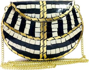 Nuevo y Elegante Bolso de Mano Tipo Clutch con Mosaico para Ocasiones Especiales, Bolso de Mano Tradicional Hecho a Mano con Diseño Clásico - Product Image 5