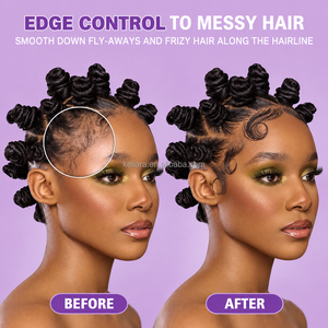Gel Fijador de Cabello con Aceite de Coco Hidratante 300g para Cabello Rizado y Encrespado, Suaviza las Puntas Rebeldes, Ligero y No Grasoso - Product Image 4