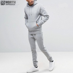 Conjunto de chándal de algodón 100% con capucha de invierno de 2 piezas para hombre de alta calidad, lavado con ácido desgastado, de talla grande, transpirable - Product Image 1