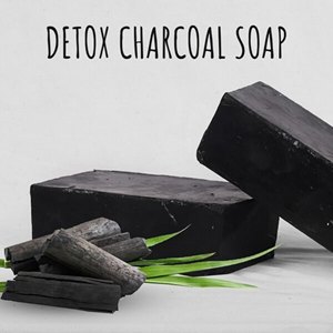 Jabón de carbón de bambú activado Etiqueta privada Natural Orgánico Hecho a mano Exfoliante Baño Carbón Negro Jabón ÁNGULO - Product Image 3