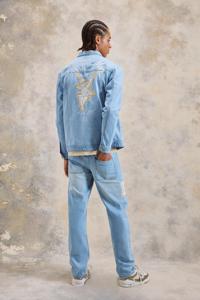 Veste en jean double face coupe-vent élégante pour hommes, manteau en coton décontracté avec appel Streetwear - Product Image 5