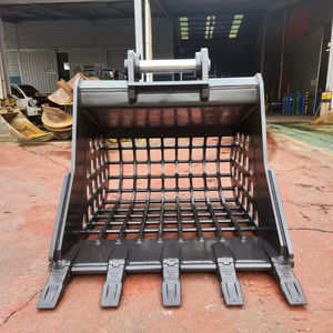 Cucharón de Excavadora de Servicio Pesado con Marco Abierto, Fabricado con Placa Resistente al Desgaste para Cribado en Sitio - Product Image 1