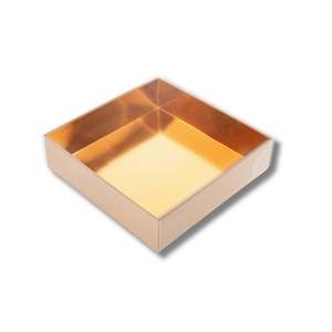 Made in Italy Boîte à biscuits carrée jetable de luxe en carton personnalisable Boîte alimentaire Boîte à gâteaux avec fenêtre de différentes tailles - Product Image 1