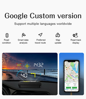2023 nouveau 5.5 pouces voiture HUD affichage tête haute Q10 outil de diagnostic automatique nouveau OBD2 jauge GPS + OBD double système HUD navigation Mobile