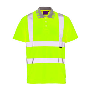 T-shirts polo haute visibilité vêtements de travail de sécurité réfléchissants chemises de construction haute visibilité 100% polos de travailleurs en polyester - Product Image 1