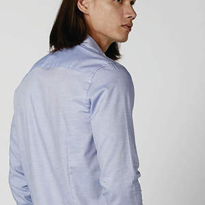 2023 chaud 100% coton Oxford filature loisirs confortable broderie Style à manches longues chemise pour hommes - Product Image 5