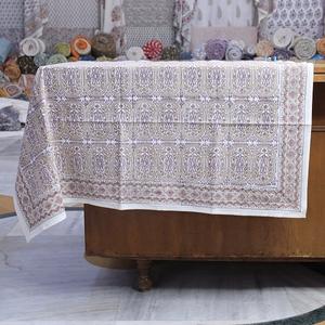 Decorative Hand Block <b>Printed</b> Cotton Bedsheet Set with Floral Design Lightweight and Soft Fabric <b>for</b> Summer <b>Bedroom</b> Use - Product Image 1