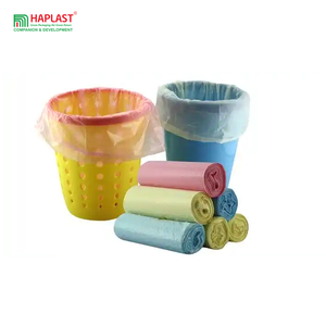Multi Size and Color Trash Bag on Roll Plastic 55Gallon Portable C-Fold PE Folding <b>Bin</b> Liner <b>Kitchen</b> Coreless Garbage Bag - Product Image 6