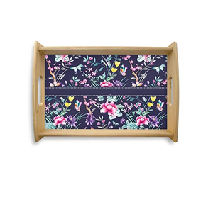 Bandejas impresas de madera de tamaño personalizado, producto de cocina más vendido, bandeja de madera tallada a mano, aspecto de diseñador, artesanía natural - Product Image 5