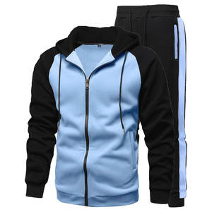 Ropa deportiva de invierno de 2 piezas para hombre, chándal con cintura y cordón para correr, trajes deportivos de marca privada, fabricante personalizable - Product Image 6