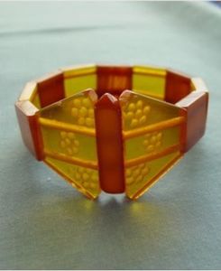 Brazalete Geométrico de Acrílico, Joyería de Moda con Resina Multicolor, Brazaletes Unisex Modernos - Product Image 4