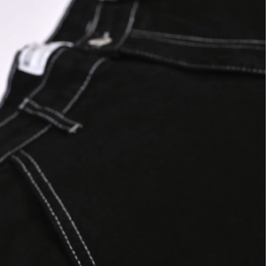 Pantalones vaqueros de algodón 100% de alta calidad, venta al por mayor, pantalones vaqueros ajustados para hombre, ropa de calle, enzima de color desgastado, estilo recto, otoño - Product Image 6