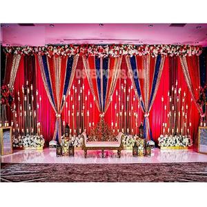 Candelabros Fantásticos para Decoración de Escenarios, Decoración Moderna para Recepciones de Boda, Impresionantes Candelabros Metálicos para Escenarios de Boda en Canadá - Product Image 1